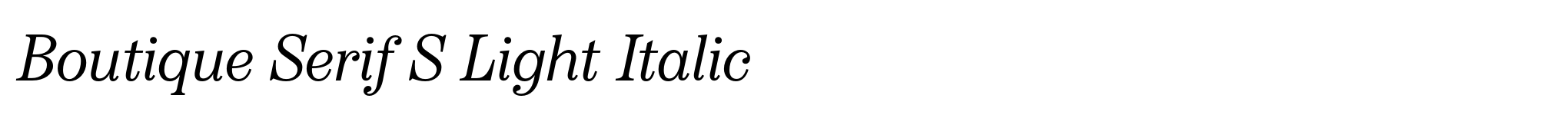 Boutique Serif S Light Italic image